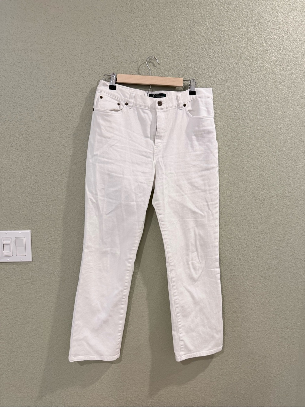 LRL Ralph Lauren- Women’s Straight Leg White Jeans Size 10